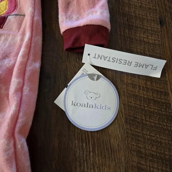 NWT KOALA KKIDS Pink Footy Pajamas Zipper Closure Size 18months - Picture 4 of 7